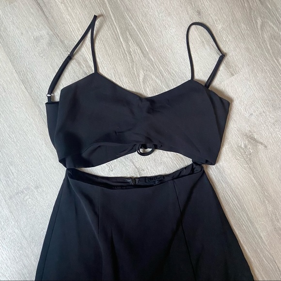 Revolve NBD Tie Me Down Black Midi Dress - Picture 5 of 15